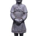 Terracotta Warrior 104cm – Grey Fiber Cement Statue at online8 furniture store Auckland