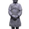 Terracotta Warrior 104cm – Grey Fiber Cement Statue at online8 furniture store Auckland