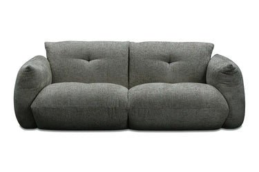 The Aster 3-Seater Sofa in platinum flat-woven chenille, cool to look at and soft to touch