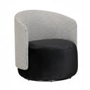 The Estella Swivel Chair – Houndstooth & Noir at Online8 Furniture Auckland NZ