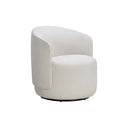 The Estella Swivel Chair - Soft Textured Ivory at Online8 Furniture Auckland NZ