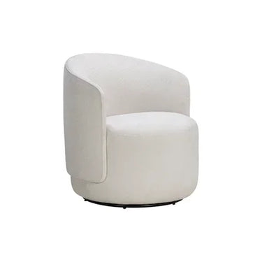 The Estella Swivel Chair - Soft Textured Ivory at Online8 Furniture Auckland NZ