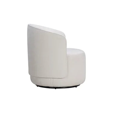 The Estella Swivel Chair - Soft Textured Ivory at Online8 Furniture Auckland NZ