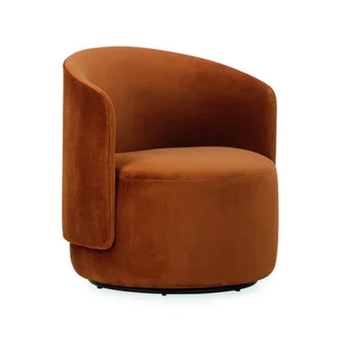The Estella Swivel Chair - Velvet Gingerbread at Online8 Furniture Auckland NZ