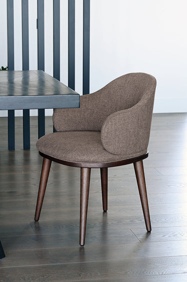 The Gibson Dining Chair - Warm Brown at Online8 Furniture Auckland NZ
