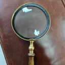 The Inspector Brass & Timber Magnifying Glass at Online8 Furniture Auckland NZ