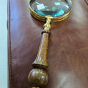 The Inspector Brass & Timber Magnifying Glass at Online8 Furniture Auckland NZ