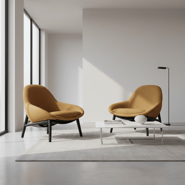The Perrie Lounge Chair - Basket Texture English Mustard at Online8 Furniture Auckland NZ