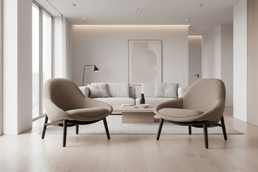 The Perrie Lounge Chair | Soft Textured Latte at Online8 Furniture Auckland NZ