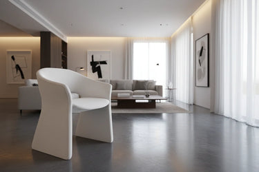 The Petra Chair - Soft Textured Ivory at Online8 Furniture Auckland NZ