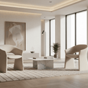 The Petra Dining Chair - Sand at Online8 Furniture Auckland NZ