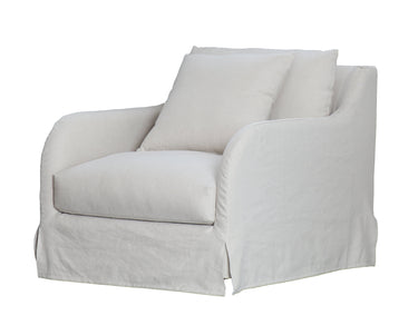 The Provincial Slip Cover Armchair - Salt & Pepper at Online8 Furniture Auckland NZ