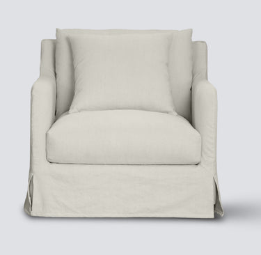 The Provincial Slip Cover Armchair - Salt & Pepper at Online8 Furniture Auckland NZ