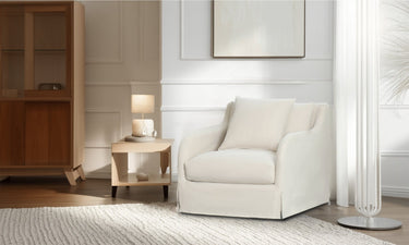 The Provincial Slip Cover Armchair - Salt & Pepper at Online8 Furniture Auckland NZ