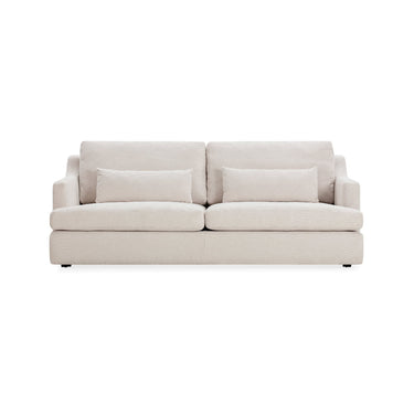 The Rhys 2 Seater Sofa in soft textured ivory 90% polyester 10% cotton, Martindale 100,000