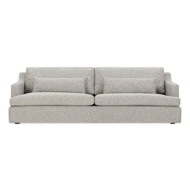 The Rhys 3 Seater Slipcover Sofa in woven oyster 100% polyester on solid NZ pine