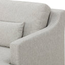 The Rhys 3 Seater Slipcover Sofa in woven oyster with reversible cushions