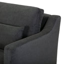 The Rhys 3-Seater Sofa in soft textured greyed green, a muted Danish-designed tone
