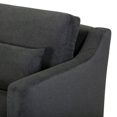 The Rhys 3-Seater Sofa in soft textured greyed green, a muted Danish-designed tone