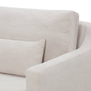 The Rhys 3 Seater Sofa in warm off-white Soft Textured Ivory polyester