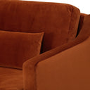 The Rhys 3-Seater Sofa - Velvet Gingerbread at Online8 Furniture Auckland NZ