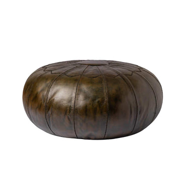 The Tannery Pouf — Handcrafted Indian Leather Ottoman at Online8 Furniture Auckland NZ