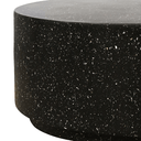 Theo Round Coffee Table - Black Fleck at online8 furniture store Auckland