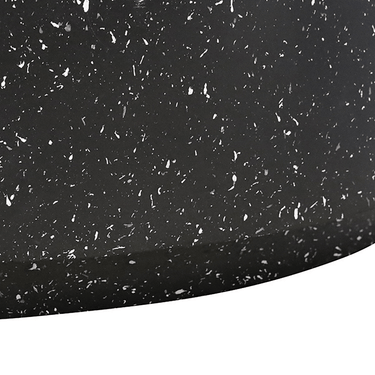 Theo Round Coffee Table - Black Fleck at online8 furniture store Auckland