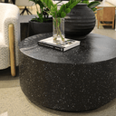 Theo Round Coffee Table - Black Fleck at online8 furniture store Auckland