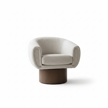 Theo Swivel Chair - Expresso Milan at Online8 Furniture Auckland NZ