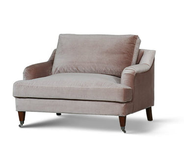 Thornfield 1.5 Seater Armchair - Musk Velvet at Online8 Furniture Auckland NZ