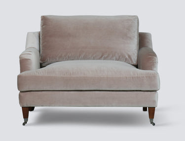 Thornfield 1.5 Seater Armchair - Musk Velvet at Online8 Furniture Auckland NZ