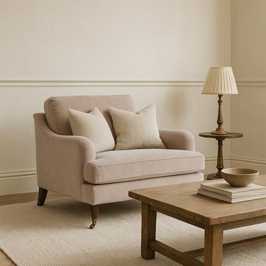 Thornfield 1.5 Seater Armchair - Musk Velvet at Online8 Furniture Auckland NZ