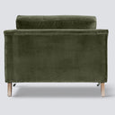 Thornfield 1.5 Seater Armchair - Olive Velvet at Online8 Furniture Auckland NZ