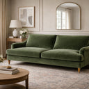 Thornfield 3 Seater Sofa - Olive Velvet at Online8 Furniture Auckland NZ