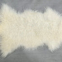 Tibetan Long Wool Single Sheepskin - Natural White at online8 furniture store Auckland