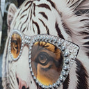 Tiger in Tuxedo Framed Canvas Wall Art at online8 furniture store Auckland