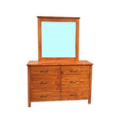 Tina 6 Drawer Dresser with Mirror at online8 furniture store Auckland
