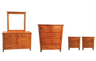 Tina Bedroom Suite - 6 Piece at online8 furniture store Auckland