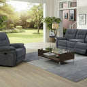 Titan 3 Seater Manual Recliner with Console - Grey at Online8 Furniture Auckland NZ
