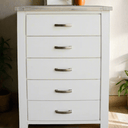 Tonya 5 Drawer Slimboy at online8 furniture store Auckland