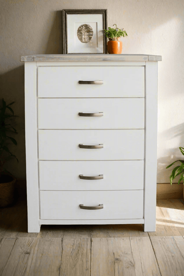 Tonya 5 Drawer Slimboy at online8 furniture store Auckland
