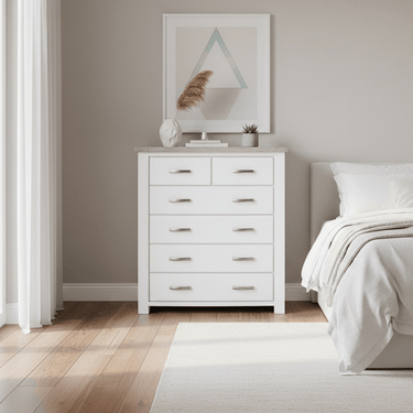 Tonya 6 Drawer Tallboy at Online8 Furniture Auckland NZ