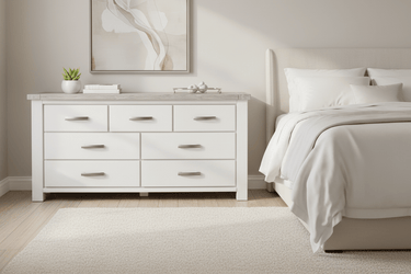 Tonya 7 Drawer Dressing Table at Online8 Furniture Auckland NZ