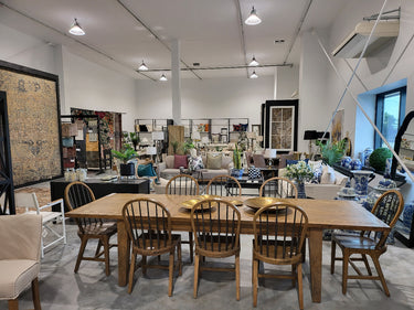 Toulouse Double Extension Dining Table at online8 furniture store Auckland