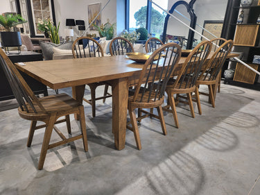 Toulouse Double Extension Dining Table at online8 furniture store Auckland