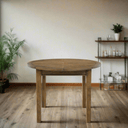 Toulouse Extendable Round Dining Table - 100-140cm at online8 furniture store Auckland