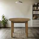 Toulouse Extendable Round Dining Table - 100-140cm at online8 furniture store Auckland
