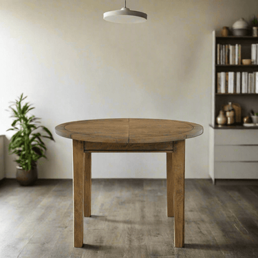 Toulouse Extendable Round Dining Table - 100-140cm at online8 furniture store Auckland