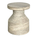 Travertine Side Table at online8 furniture store Auckland